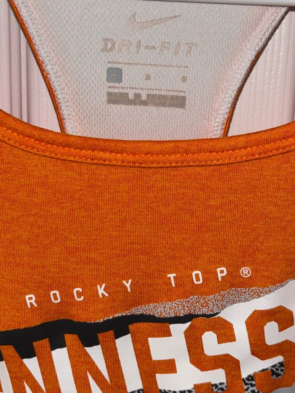 Nike Tennessee Orange Dri-FIT Tank Top Sz M